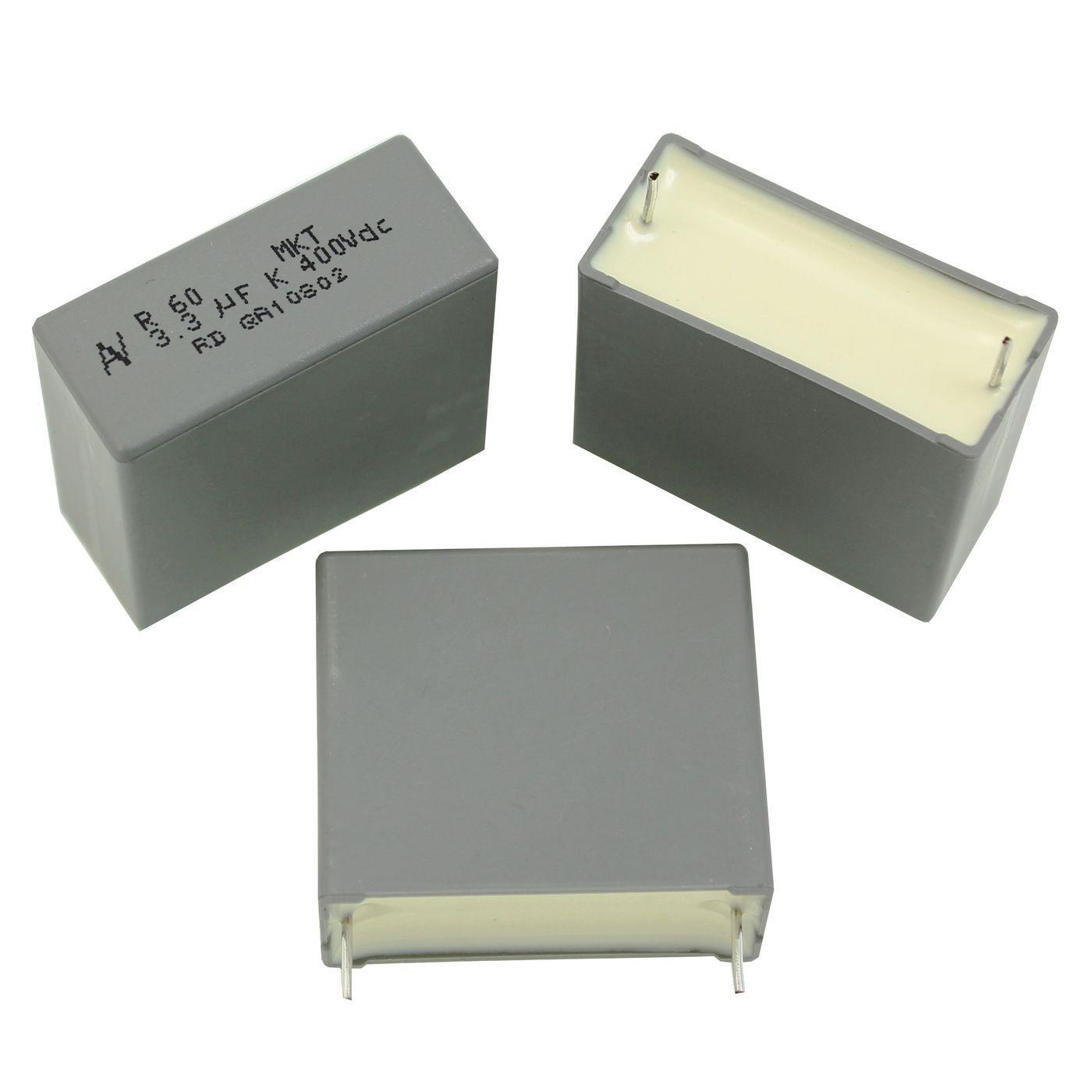 Lot 5 Condensateurs MKP 3,3µF 400V DC Arcotronics - Film Polypropylène Métallisé