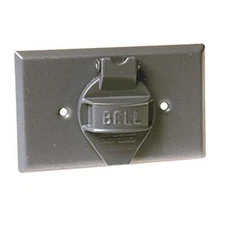 Hubbell-Raco 5150 Weatherproof Device Cover, 1-13/32 in Dia X 4-9/16 in L X