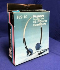 Numark Fls-10, Vintage - 1980's Hi-fi Stereo Headphones - New Old Stock