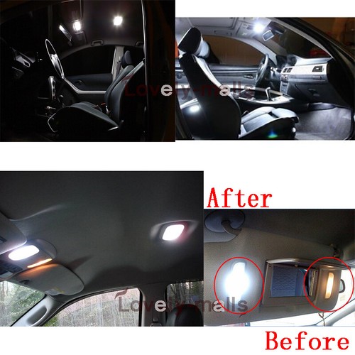 6PCS Xenon White LED Interior Lights Bulbs Package kit Fit 2007-2011 Dodge Nitro - Picture 7 of 8