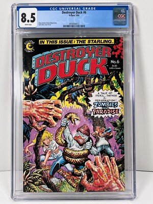 Destroyer Duck #6 1984 CGC 8.5 White Pages Kirby Art