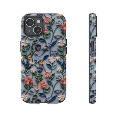 Clay Flower Phone Case, Matte/Glossy, iPhone 15/14/13 Pro Max Mini | eBay