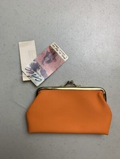 Vintage Chic Kisslock Small Coin Purse Wallet New With Tags Orange