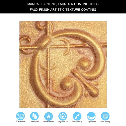 DIY metallic ceiling tile Vintage wall panel 2'X2' PL22 Vintage brown gold 10pcs - Picture 6 of 20