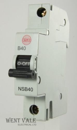 Wylex NH NSB Range Mk 2 6a to 50a Single Pole Type B MCB's rated @ 6kA Used B1U - Picture 13 of 14