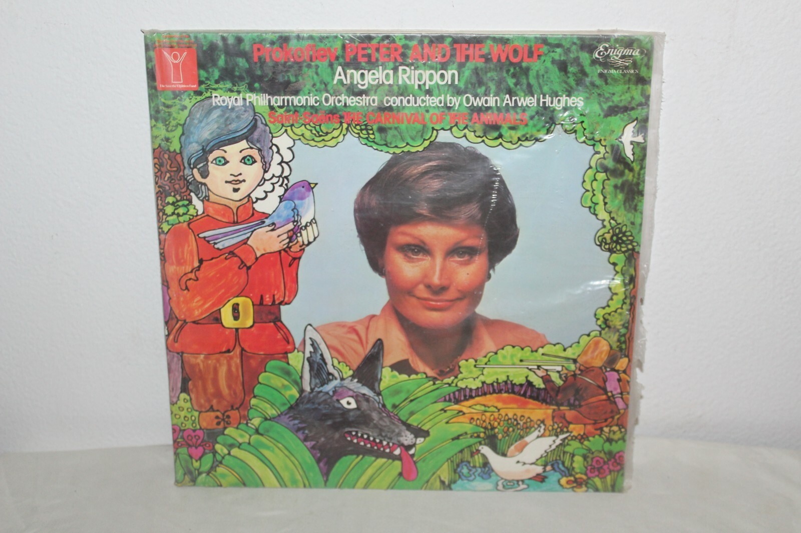 PROKOFIEV PETER AND THE WOLF ANGELA RIPPON ROYAL PHILHARMONIC 1977 ENIGMA VINYL