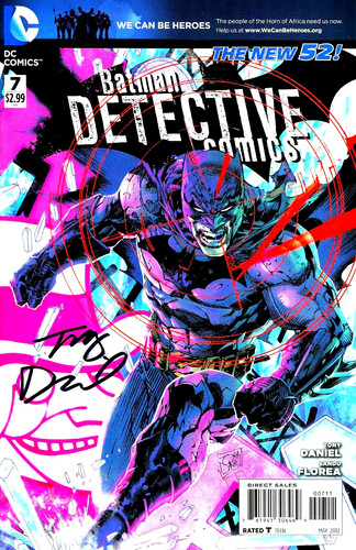 BATMAN DETECTIVE COMICS #7 NEW 52! SIGNED BY ARTIST TONY DANIEL