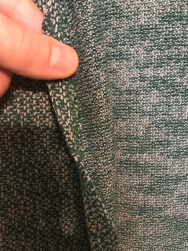LULAROE Joy kleine Strickjacke lange Weste grün grau Strick gewebt strukturiert Neu mit Etikett Vintage! - Bild 4 von 8