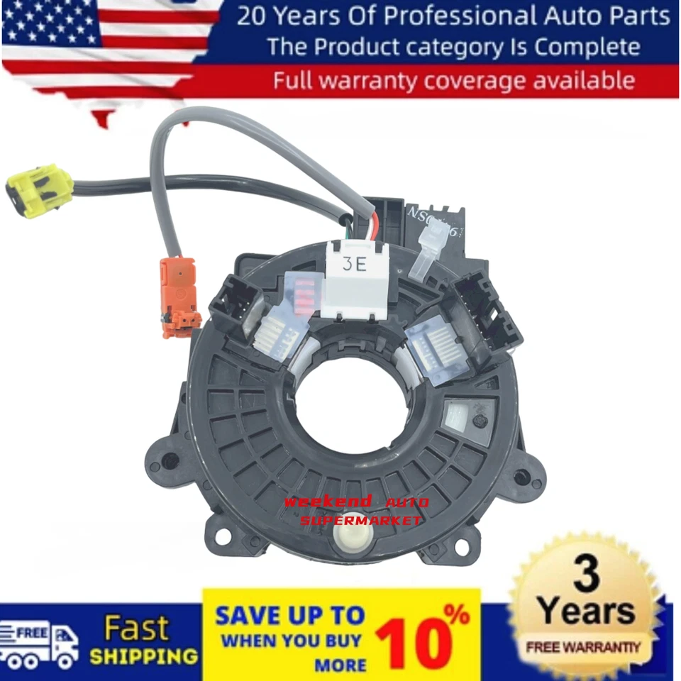 Conjunto de sensor de ángulo de dirección adecuado para Nissan 2009-2015 (con calefacción) Foto 2 de 4