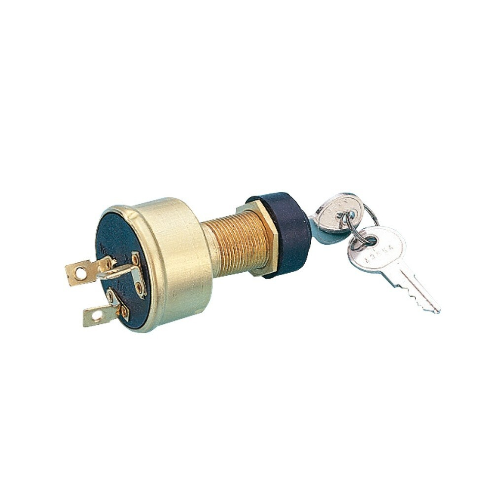 Watertight ignition key 3 positions brass 14.918.31 Osculati
