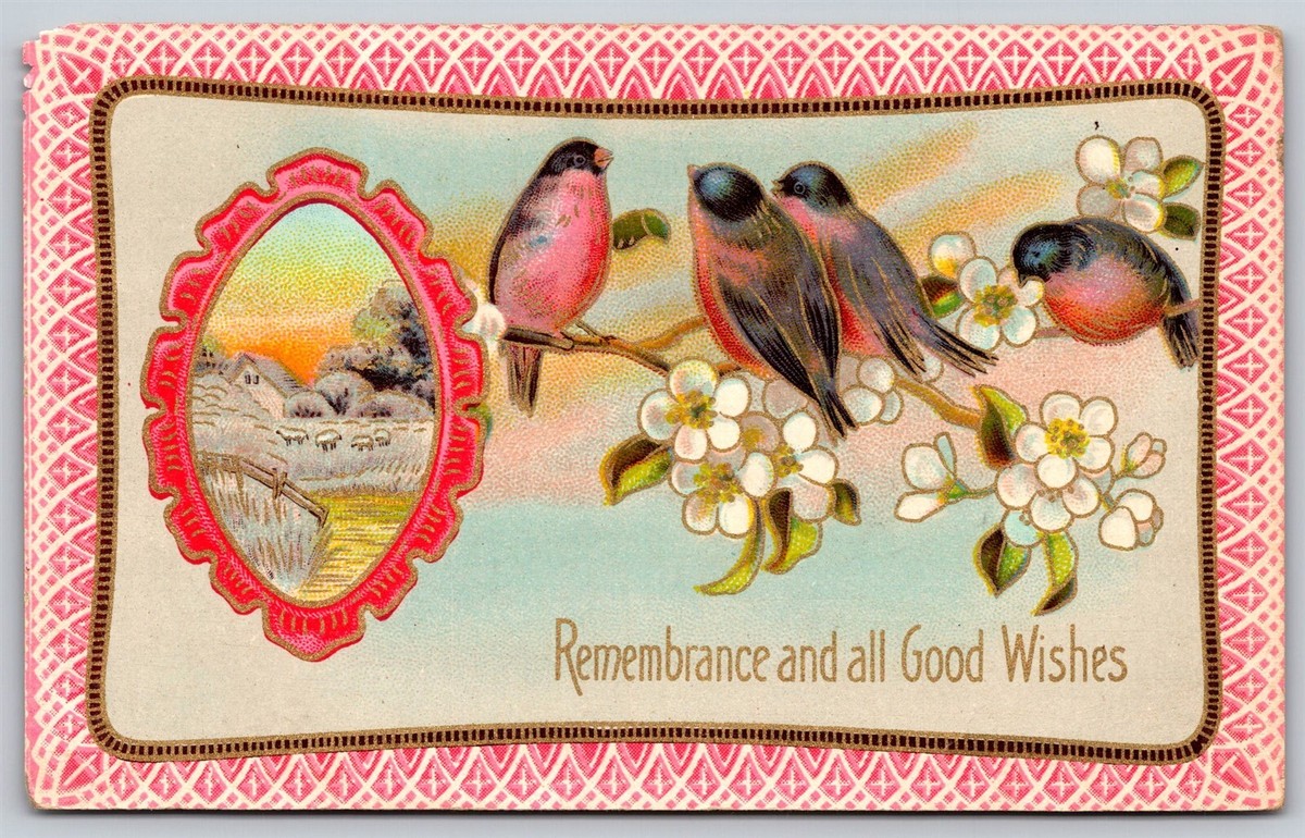 Postcard Remembrance and All Good Wishes Winsch Back D42 | eBay