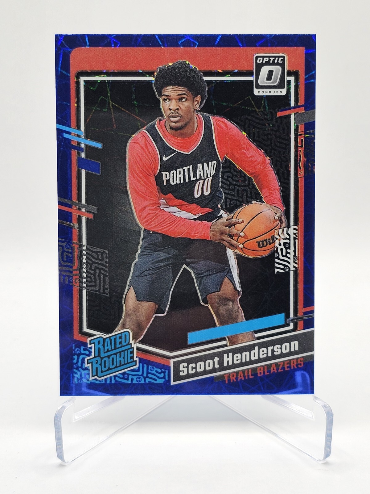 2023-24 Donruss Optic Blue Velocity #239 Scoot Henderson RR RC