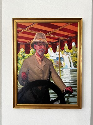 Framed Dr Albert Falls Canvas Giclee 21x27  SEA Disney World Jungle Cruise Prop