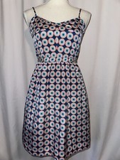 J Crew Dress Size 00 Fit and Flare Adjustable Spaghetti Strap 100% Polyester