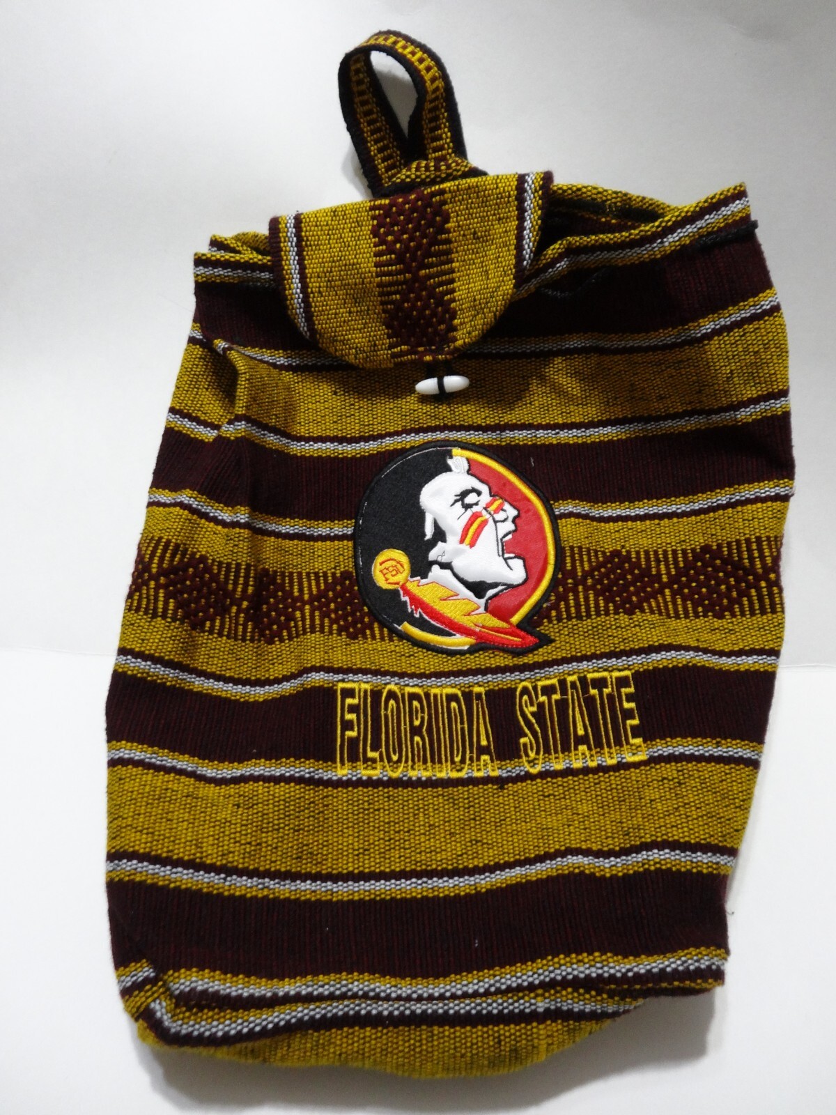 Rare Florida State Sack Drawstring Backpack Bag - image 1