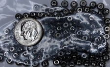 Bead, 144 Black Oxide Plated Brass 4.5x2.4mm Smooth Heishi Beads 0.8-1mm Hole