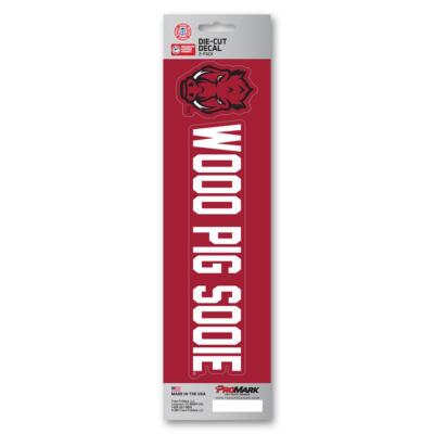 Arkansas Razorbacks Decal Die Cut Slogan Pack [NEW] Car Truck Auto ...
