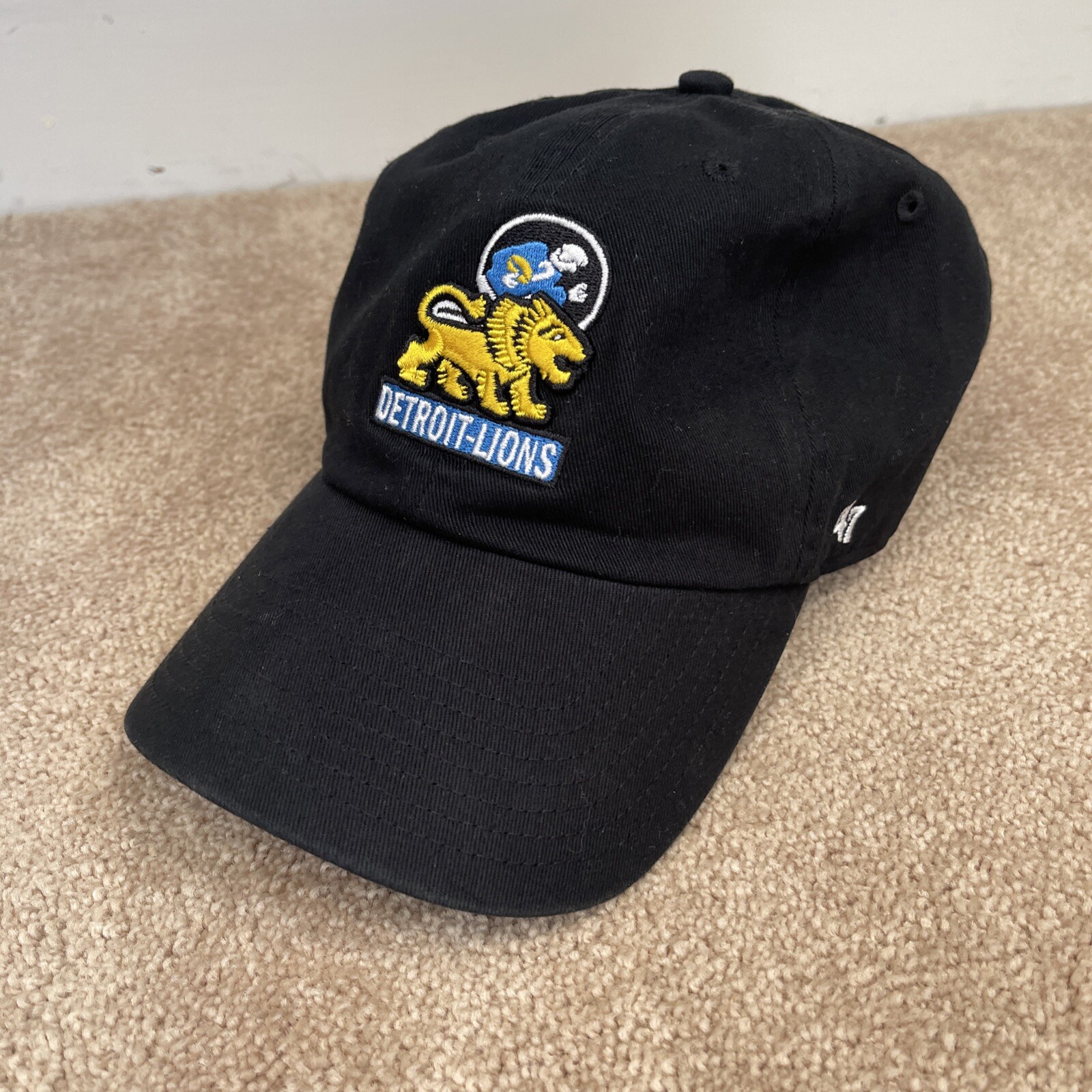 47 Brand NFL Detroit Lions Throwback Legacy Logo Clean Up Dad Hat OSFA