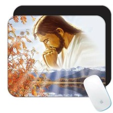 Gift Mousepad : Jesus Praying Catholic Religious Our Father Christmas