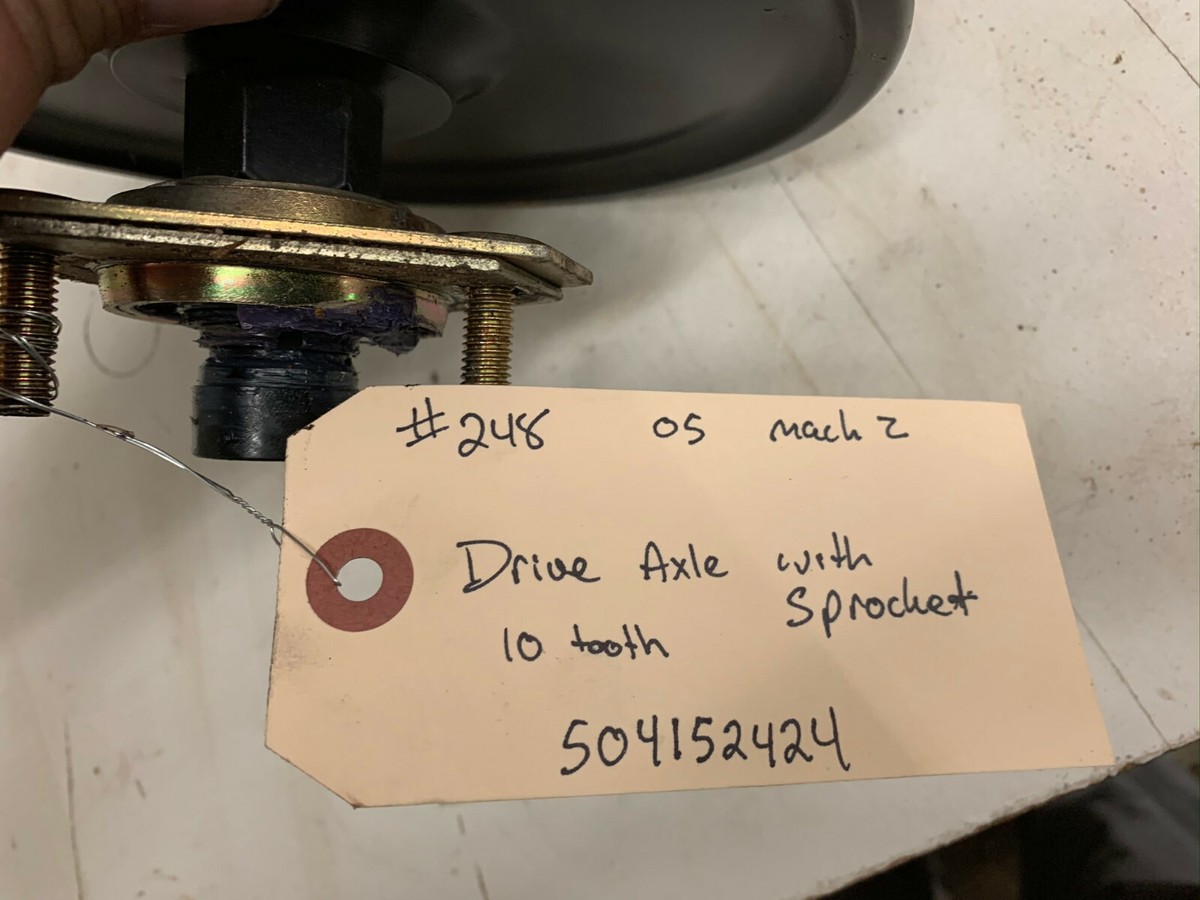 Ski-Doo Mach Z 1000 SDI Drive Axle with Sprockets 504152424 | eBay