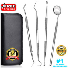 Dental Scaler Oral Hygiene Tooth Tools Deep Cleaning Dentist Set Kit Teeth 4X CE