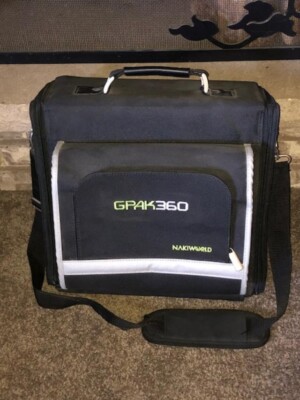 GPAK360 Nakiworld Microsoft XBox 360 Travel Carrying Storage Case w/ Strap VGC!!