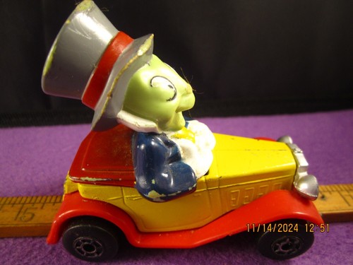 VINTAGE RARE WALT DISNEY 4 PC JIMMY CRICKET, MICKEY MOUSE MATCHBOX CARS 1979 - Picture 19 of 23