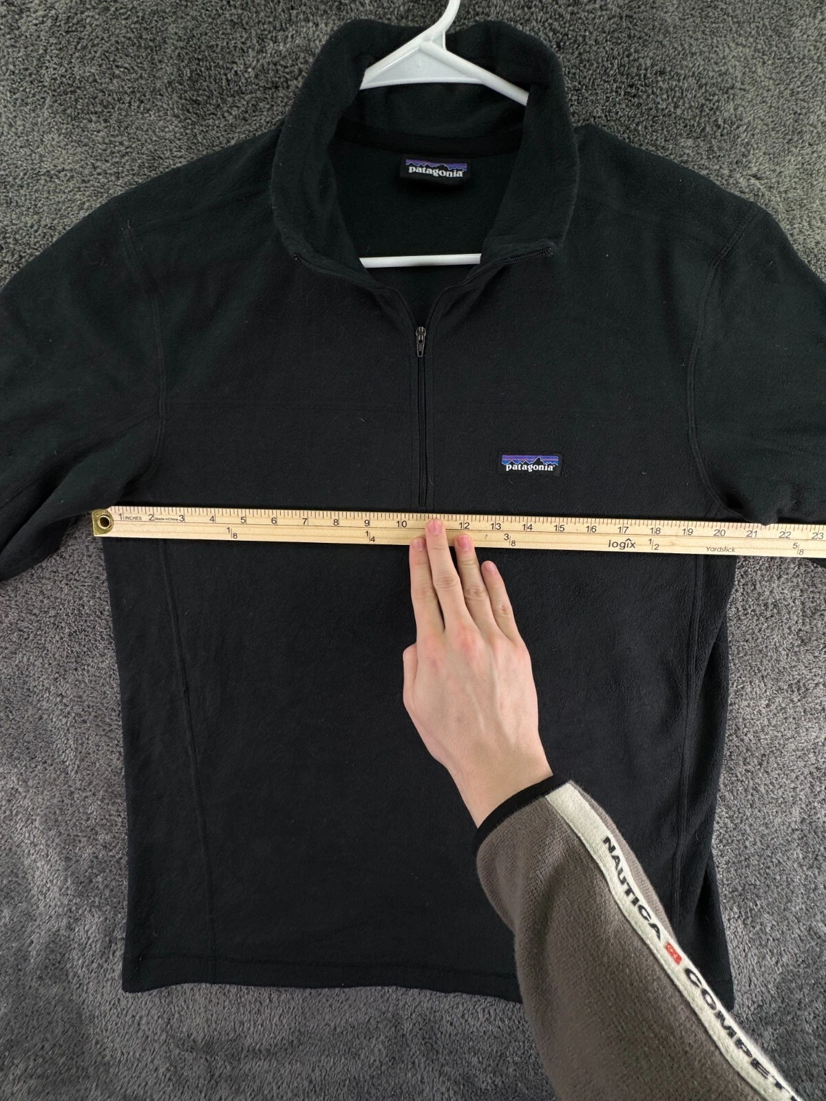patagonia pullover 1/4 zip fleece w/ logo jacket