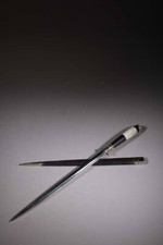 grand stylet corse manche ébène et cerf 94