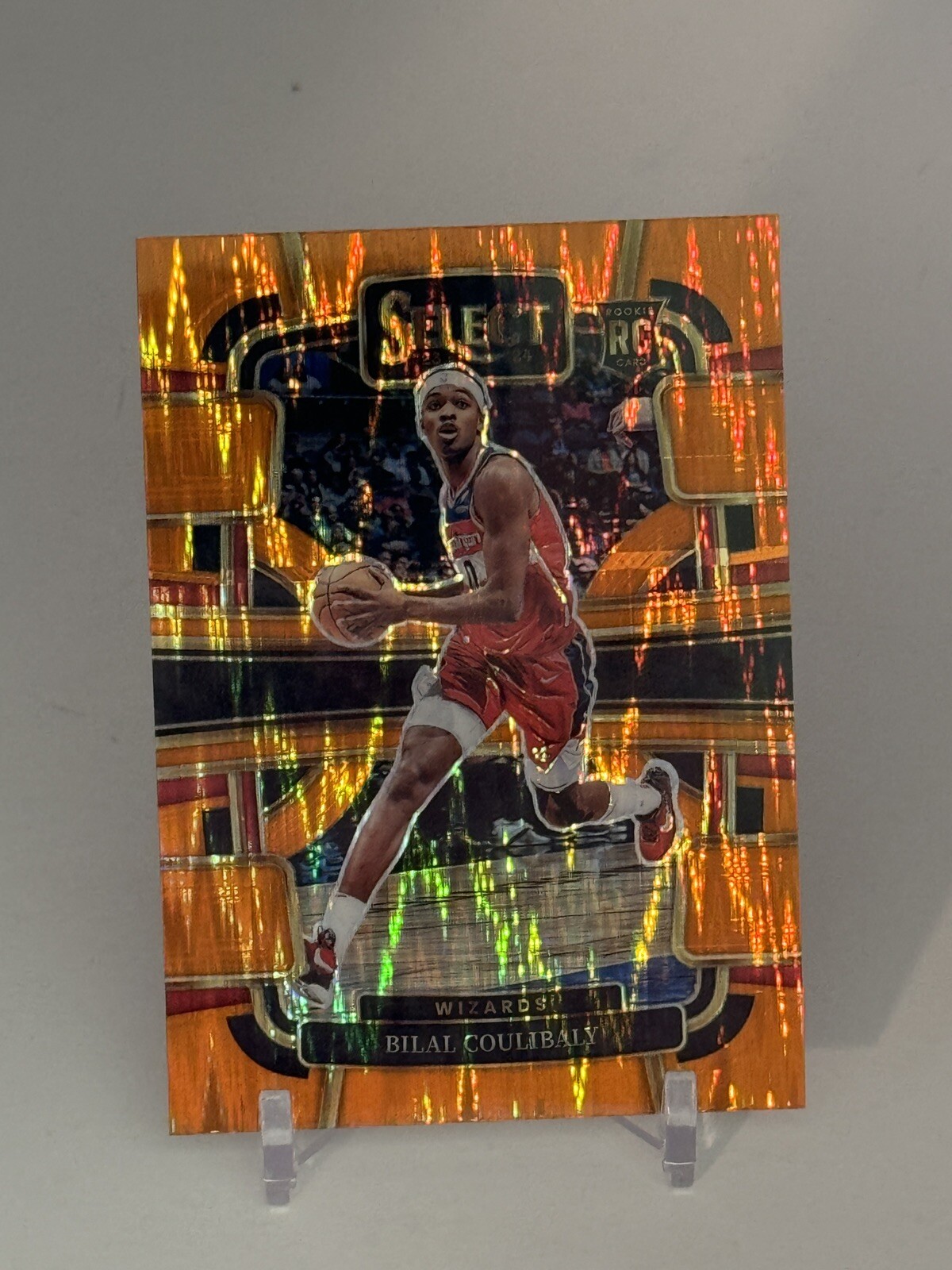 Bilal Coulibaly 2023-24 Select Concourse Orange Flash Prizm #97 Wizards B807