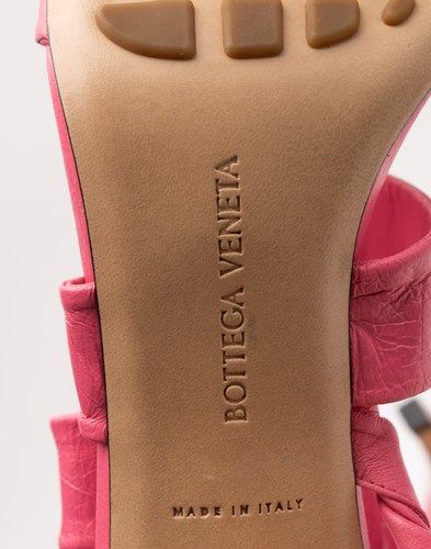 RRP€890 BOTTEGA VENETA Leather Slingback Shoes US9 UK6 EU39 Pink Crushed Heel - Foto 7 di 9