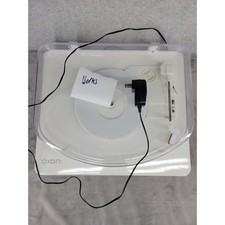 ION Photon LP 3-Speed USB Turntable Record Player with LED Lighting White Works