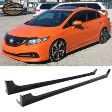 Fits 12-15 Honda Civic 9th 4dr Mugen Rr Style Side Skirt Extension Lip 2pc Abs Fits 12-15 Honda Civic 9th 4dr Mugen Rr Style Side Skirt Extension Lip 2pc Abs