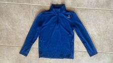 Reebok Boys 24/7 Jersey Half Zip Jacket Bunker Blue/Univ Navy, X-Large NWT