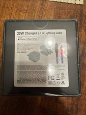 Fast Wall Charger 30W USB-C to Lighting New In Box Opened