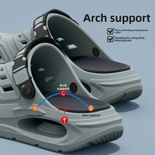 Anti Slip Summer Hole Shoes Thick Sole Arch Support Wear Resistant Clogs Beach