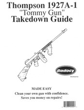 Takedown Manual Guide Thompson 1927 A-1 Tommy Gun Rifle Illustrated 186 Takedown Manual Guide Thompson 1927 A-1 Tommy Gun Rifle Illustrated 186