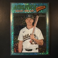 2026 Topps Heritage Zack Gelof Light Blue Sparkle #186 Athletics