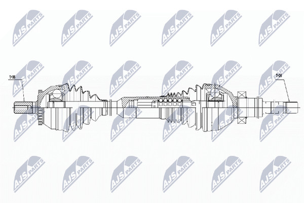 NTY Antriebswelle NPW-VV-016 FüR Volvo XC90 1 275 AWD-image