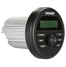 Kicker 46KMC2 Marine Audio Boat Guage Round Bluetooth Media Radio - RCA Outputs