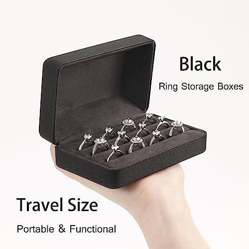 Ring Storage Boxes for Multiple Rings, Compact and Stylish Travel Jewelry - Bild 2 von 6