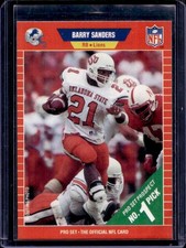 1989 Pro Barry Sanders Rookie RC #494 Lions