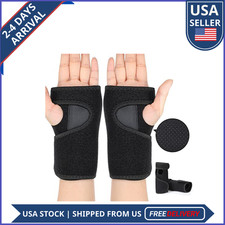 2 Pack Wrist Brace Carpal Tunnel Support Adjustable Wrist Splint Night Pain Reli