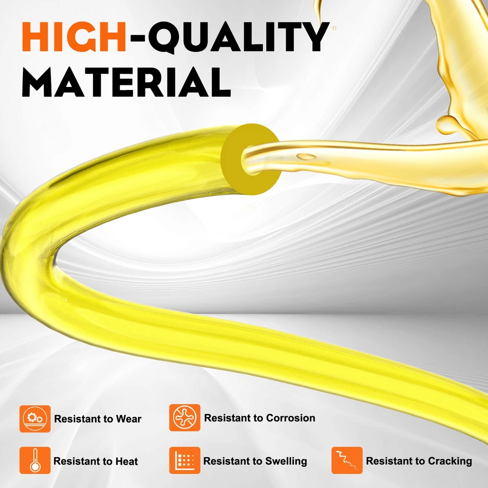 4 Size Fuel Line Hose 16 Feet Petrol Tubing Chainsaw Common Weedeater 2 Cycle - Image 4 of 4