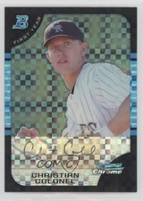 2005 Bowman Chrome First Year X-Fractor /225 Christian Colonel #295 1b9b