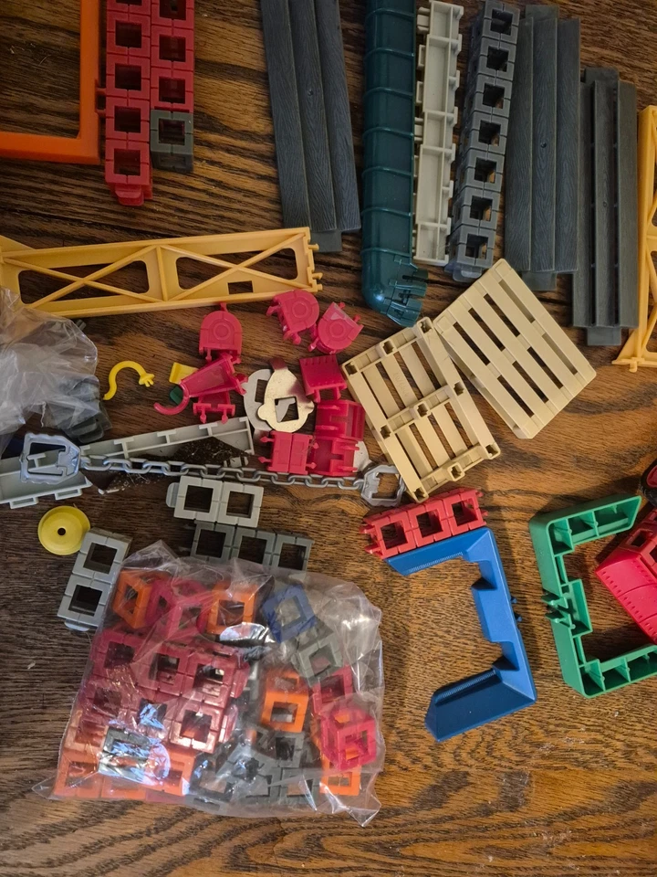 ENORME Lote 2 libras de Bloques de Ruedas ROKENBOK Todo Tipo de Cosas + Instrucciones Foto 4 de 4