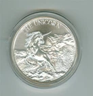 INTAGLIO MINT CRYPTOZOOLOGY SERIES THE UNICORN 1 OZ .999 HR SILVER ROUND GEM BU