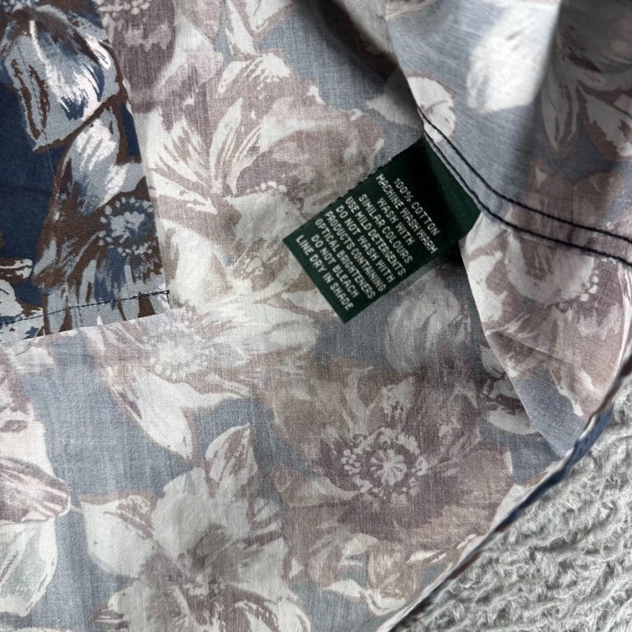 Camisa con botones Rood & Gunn para hombre XL multicolor floral algodón tejida Italia informal Foto 4 de 4