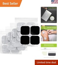 TENS Unit Pads Electrode Patches 20 Pcs, Upgraded Self-Stick, 2"x2" Skin-Fr...