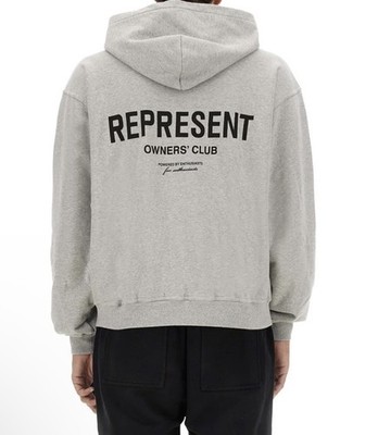 Represent Owners Club Full Zip Hoodie Mens Size Medium Brand New With Tags Gray